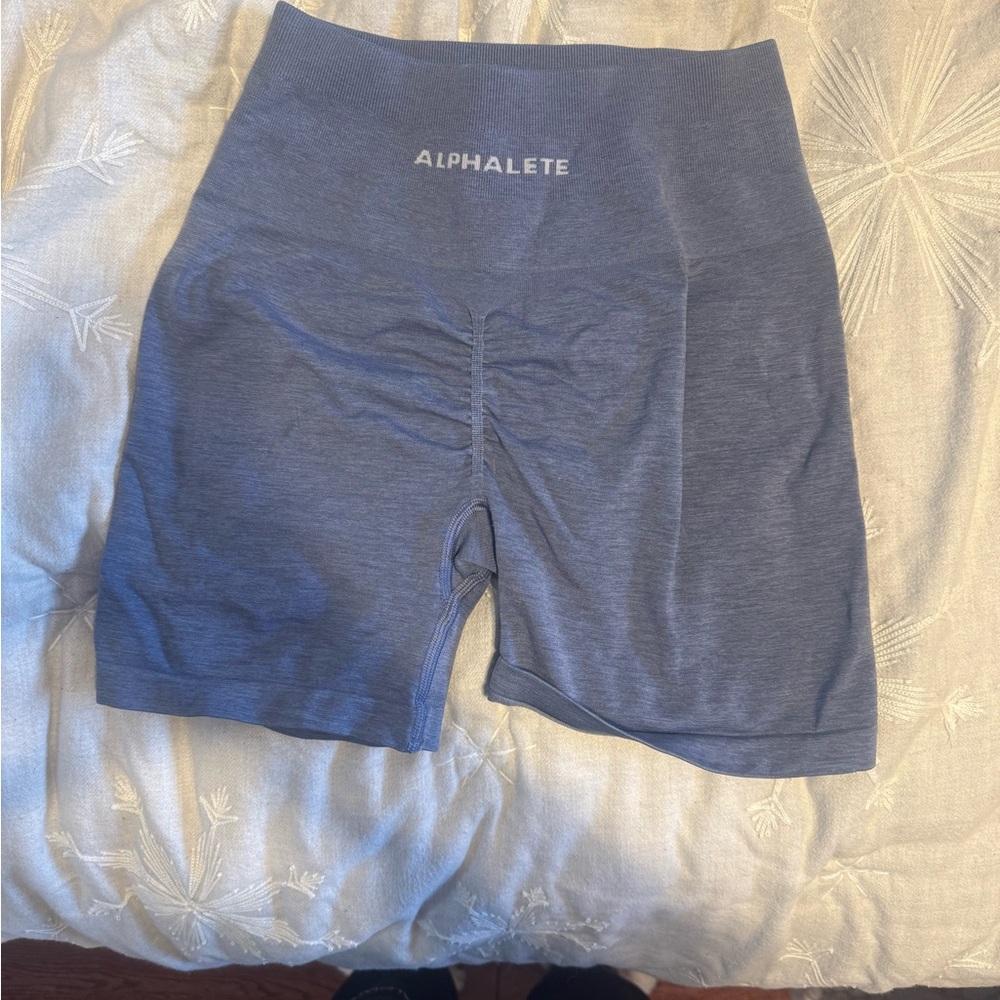 Alphalete Women's Slate Blue Bike Shorts